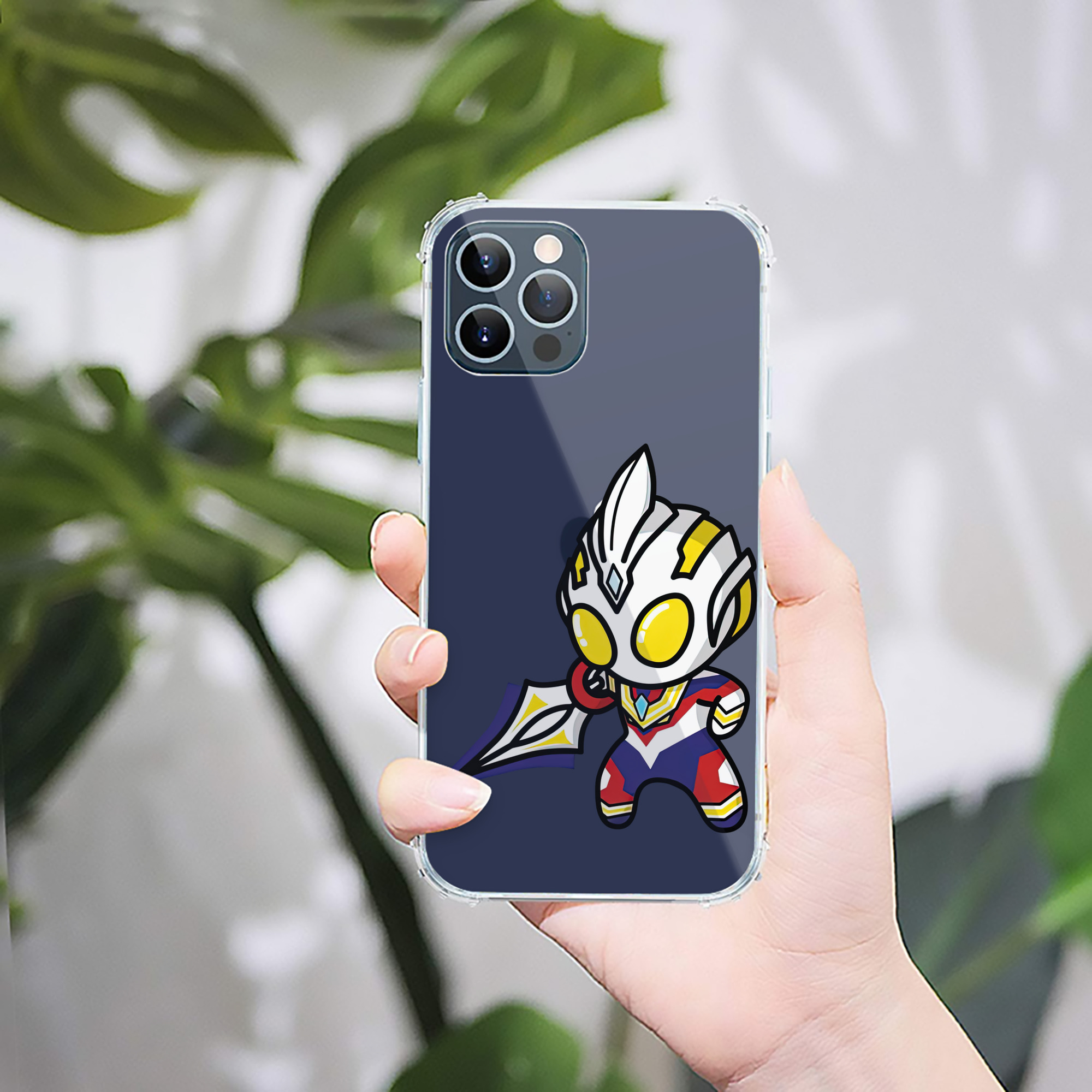 （画像用） ウルトラマン Ultraman 【iPhone 12シリーズ対応】透明スマホケース（クリアソフトケース）